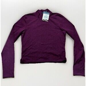 The North Face Long Sleeve Evolution Fitted Mock Neck Shirt Womens Large